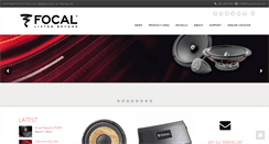 Desktop Screenshot of focal-america.com